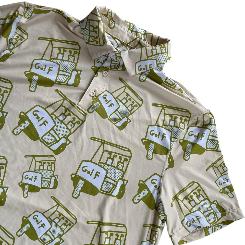 SOSIK Golf Print Short Sleeve Polo